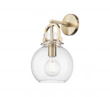 Innovations Lighting 410-1W-CB-G410-8CL - Newton Sphere - 1 Light - 8 inch - Champagne Bronze - Sconce