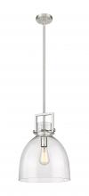 Innovations Lighting 411-1SM-SN-G412-12SDY - Newton Bell - 1 Light - 12 inch - Satin Nickel - Mini Pendant