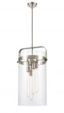 Innovations Lighting 413-4SL-SN-G413-4S-12CL - Pilaster - 4 Light - 12 inch - Satin Nickel - Pendant