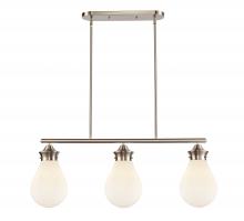 Innovations Lighting 414-3I-SN-G4141-8 - Genesis - 3 Light - 39 inch - Satin Nickel - Stem hung - Island Light