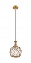 Innovations Lighting 415-1P-BB-G122-8RB - Astor - 1 Light - 8 inch - Brushed Brass - Cord hung - Mini Pendant