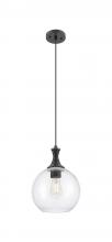 Innovations Lighting 415-1P-BK-G122-10 - Astor - 1 Light - 10 inch - Matte Black - Cord hung - Mini Pendant