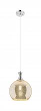 Innovations Lighting 415-1P-PN-G128-10 - Astor - 1 Light - 10 inch - Polished Nickel - Cord hung - Mini Pendant