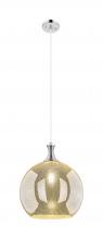 Innovations Lighting 415-1P-PN-G128-14 - Astor - 1 Light - 14 inch - Polished Nickel - Cord hung - Pendant
