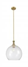 Innovations Lighting 415-1S-BB-G124-14 - Astor - 1 Light - 14 inch - Brushed Brass - Pendant