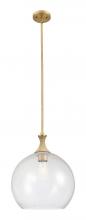 Innovations Lighting 415-1SR-BB-G124-14 - Astor - 1 Light - 14 inch - Brushed Brass - Pendant