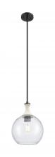Innovations Lighting 415-1SR-BK-G124-10 - Astor - 1 Light - 10 inch - Matte Black - Mini Pendant
