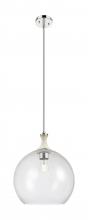 Innovations Lighting 415-1SR-PN-G124-14 - Astor - 1 Light - 14 inch - Polished Nickel - Pendant