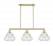 Innovations Lighting 422-3I-SB-10SDY - Luna - 3 Light - 42 inch - Satin Brass - Cord hung - Island Light