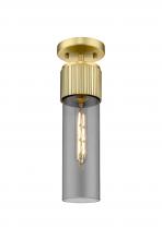 Innovations Lighting 428-1F-BB-G428-12SM - Bolivar - 1 Light - 5 inch - Brushed Brass - Semi-Flush Mount