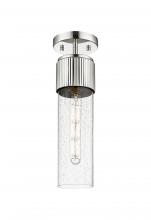 Innovations Lighting 428-1F-PN-G428-12SDY - Bolivar - 1 Light - 5 inch - Polished Nickel - Semi-Flush Mount