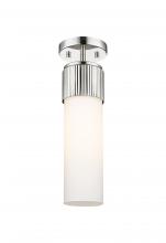 Innovations Lighting 428-1F-PN-G428-12WH - Bolivar - 1 Light - 5 inch - Polished Nickel - Semi-Flush Mount