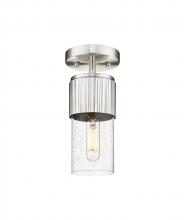 Innovations Lighting 428-1F-SN-G428-7SDY - Bolivar - 1 Light - 5 inch - Satin Nickel - Semi-Flush Mount