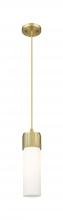 Innovations Lighting 428-1P-BB-G428-12WH - Bolivar - 1 Light - 5 inch - Brushed Brass - Pendant