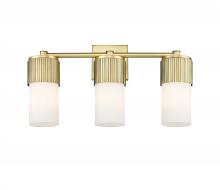 Innovations Lighting 428-3W-BB-G428-7WH - Bolivar - 3 Light - 21 inch - Brushed Brass - Bath Vanity Light