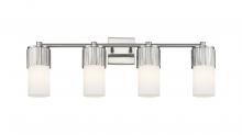 Innovations Lighting 428-4W-SN-G428-7WH - Bolivar - 4 Light - 31 inch - Satin Nickel - Bath Vanity Light