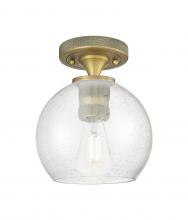 Innovations Lighting 434-1F-BB-G124-6 - Crown Point - 1 Light - 6 inch - Brushed Brass - Flush Mount