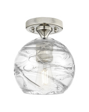 Innovations Lighting 434-1F-PN-G1213-6CL - Crown Point - 1 Light - 6 inch - Polished Nickel - Flush Mount