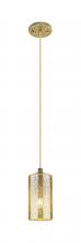 Innovations Lighting 434-1P-BB-G434-7ME - Crown Point - 1 Light - 5 inch - Brushed Brass - Pendant