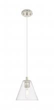 Innovations Lighting 434-1P-PN-GBC-82 - Crown Point - 1 Light - 8 inch - Polished Nickel - Pendant