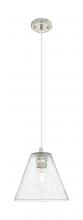 Innovations Lighting 434-1P-PN-GBC-84 - Crown Point - 1 Light - 8 inch - Polished Nickel - Pendant