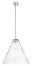 Innovations Lighting 434-1S-PN-GBC-164 - Crown Point - 1 Light - 16 inch - Polished Nickel - Pendant