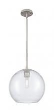 Innovations Lighting 434-1S-SN-G124-12 - Crown Point - 1 Light - 12 inch - Satin Nickel - Pendant