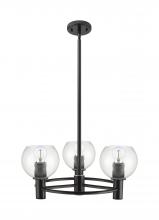 Innovations Lighting 434-3CR-BK-G122-6 - Crown Point - 3 Light - 20 inch - Matte Black - Pendant