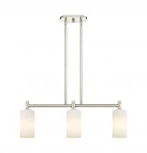 Innovations Lighting 434-3I-PN-G434-7WH - Crown Point - 3 Light - 31 inch - Polished Nickel - Island Light