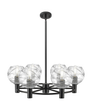 Innovations Lighting 434-6CR-BK-G1213-6CL - Crown Point - 6 Light - 26 inch - Matte Black - Chandelier