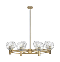 Innovations Lighting 434-8CR-BB-G1213-6CL - Crown Point - 8 Light - 36 inch - Brushed Brass - Chandelier