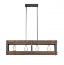 Innovations Lighting 435-4I-AG - Austin - 4 Light - 36 inch - Aged Gun Metal - Stem hung - Island Light