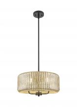Innovations Lighting 436-3S-BK-G436-16ME - Windsor - 3 Light - 16 inch - Matte Black - Stem hung - Pendant