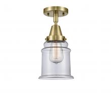 Innovations Lighting 447-1C-AB-G182 - Canton - 1 Light - 6 inch - Antique Brass - Semi-Flush Mount