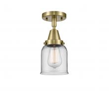Innovations Lighting 447-1C-AB-G52 - Bell - 1 Light - 5 inch - Antique Brass - Semi-Flush Mount