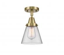 Innovations Lighting 447-1C-AB-G62 - Cone - 1 Light - 6 inch - Antique Brass - Semi-Flush Mount