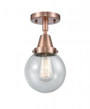 Innovations Lighting 447-1C-AC-G204-6 - Beacon - 1 Light - 6 inch - Antique Copper - Semi-Flush Mount