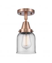Innovations Lighting 447-1C-AC-G52 - Bell - 1 Light - 5 inch - Antique Copper - Semi-Flush Mount