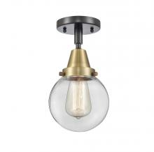 Innovations Lighting 447-1C-BAB-G202-6 - Beacon - 1 Light - 6 inch - Black Antique Brass - Semi-Flush Mount