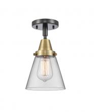 Innovations Lighting 447-1C-BAB-G62 - Cone - 1 Light - 6 inch - Black Antique Brass - Semi-Flush Mount
