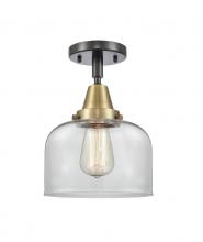 Innovations Lighting 447-1C-BAB-G72 - Bell - 1 Light - 8 inch - Black Antique Brass - Semi-Flush Mount