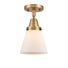 Innovations Lighting 447-1C-BB-G61 - Cone - 1 Light - 6 inch - Brushed Brass - Semi-Flush Mount
