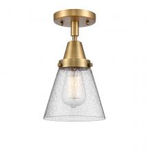 Innovations Lighting 447-1C-BB-G64 - Cone - 1 Light - 6 inch - Brushed Brass - Semi-Flush Mount
