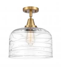 Innovations Lighting 447-1C-BB-G713-L - Bell - 1 Light - 12 inch - Brushed Brass - Semi-Flush Mount