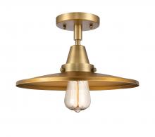 Innovations Lighting 447-1C-BB-MFR-BB-12 - Appalachian - 1 Light - 12 inch - Brushed Brass - Semi-Flush Mount