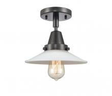Innovations Lighting 447-1C-BK-G1 - Halophane - 1 Light - 9 inch - Matte Black - Semi-Flush Mount