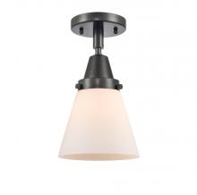 Innovations Lighting 447-1C-BK-G61 - Cone - 1 Light - 6 inch - Matte Black - Semi-Flush Mount