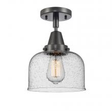 Innovations Lighting 447-1C-BK-G74 - Bell - 1 Light - 8 inch - Matte Black - Semi-Flush Mount