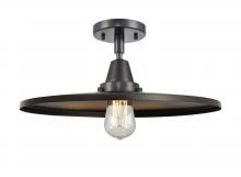 Innovations Lighting 447-1C-BK-MFR-BK-16 - Appalachian - 1 Light - 16 inch - Matte Black - Semi-Flush Mount