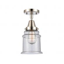 Innovations Lighting 447-1C-PN-G184 - Canton - 1 Light - 6 inch - Polished Nickel - Semi-Flush Mount